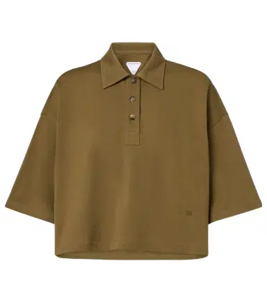 Bottega Veneta Cropped cotton polo shirt | Thumbnail 1 Bottega Veneta Cropped cotton polo shirt | Thumbnail 1