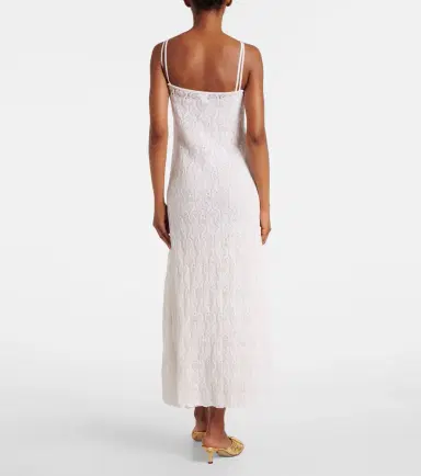 Bottega Veneta Fish Lace cotton and silk maxi dress | Thumbnail 3 Bottega Veneta Fish Lace cotton and silk maxi dress | Thumbnail 3