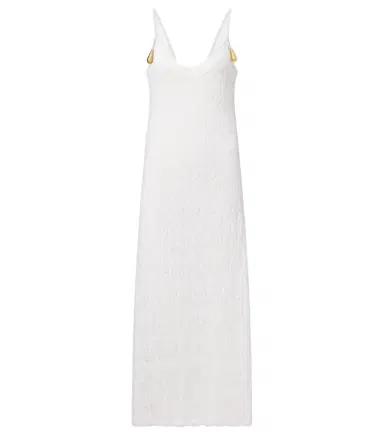 Bottega Veneta Fish Lace cotton and silk maxi dress | Thumbnail 1 Bottega Veneta Fish Lace cotton and silk maxi dress | Thumbnail 1