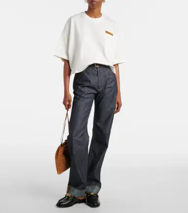 Bottega Veneta Intrecciato cotton jersey T-shirt | Thumbnail 3 Bottega Veneta Intrecciato cotton jersey T-shirt | Thumbnail 3