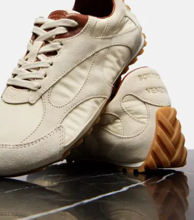 Bottega Veneta Orbit Flash suede-trimmed sneakers | Thumbnail 3 Bottega Veneta Orbit Flash suede-trimmed sneakers | Thumbnail 3