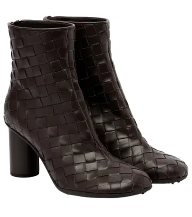 Bottega Veneta Atomic 75 Intrecciato leather ankle boots | Thumbnail 1 Bottega Veneta Atomic 75 Intrecciato leather ankle boots | Thumbnail 1