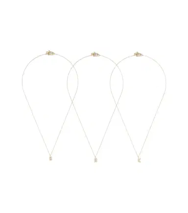 Sophie Bille Brahe Initial 18kt gold necklace with diamonds | Thumbnail 1 Sophie Bille Brahe Initial 18kt gold necklace with diamonds | Thumbnail 1