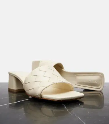 Bottega Veneta Parco 45 Intrecciato leather mules | Thumbnail 3 Bottega Veneta Parco 45 Intrecciato leather mules | Thumbnail 3