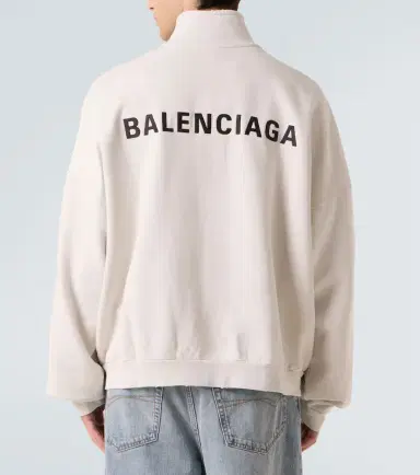 Balenciaga Logo cotton jersey track jacket | Thumbnail 6 Balenciaga Logo cotton jersey track jacket | Thumbnail 6