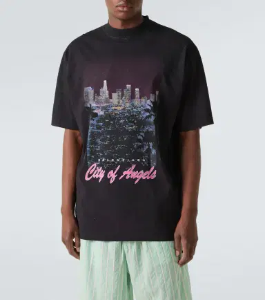 Balenciaga Printed cotton jersey T-shirt | Thumbnail 2 Balenciaga Printed cotton jersey T-shirt | Thumbnail 2