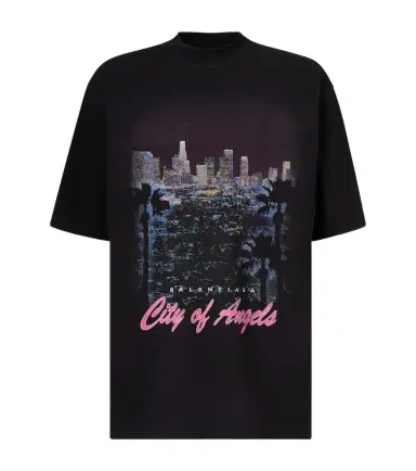 Balenciaga Printed cotton jersey T-shirt | Thumbnail 1 Balenciaga Printed cotton jersey T-shirt | Thumbnail 1