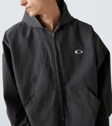 Balenciaga Trompe l-ail denim hoodie | Thumbnail 2 Balenciaga Trompe l-ail denim hoodie | Thumbnail 2