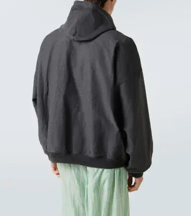 Balenciaga Trompe l-ail denim hoodie | Thumbnail 4 Balenciaga Trompe l-ail denim hoodie | Thumbnail 4