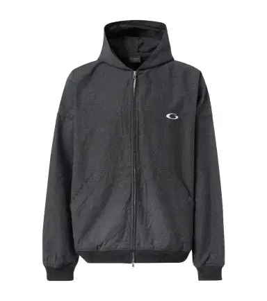 Balenciaga Trompe l-ail denim hoodie | Thumbnail 1 Balenciaga Trompe l-ail denim hoodie | Thumbnail 1