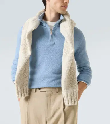 Zegna Cashmere mockneck sweater | Thumbnail 3 Zegna Cashmere mockneck sweater | Thumbnail 3