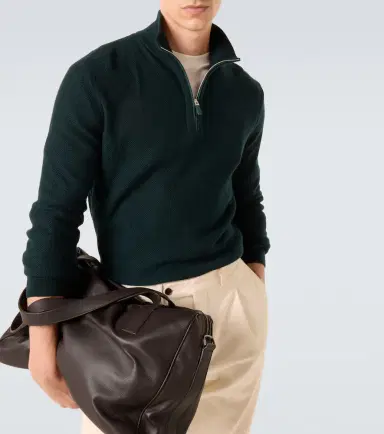 Zegna Cashmere half-zip sweater | Thumbnail 6 Zegna Cashmere half-zip sweater | Thumbnail 6
