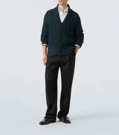 Zegna Cable-knit cashmere cardigan | Thumbnail 3 Zegna Cable-knit cashmere cardigan | Thumbnail 3