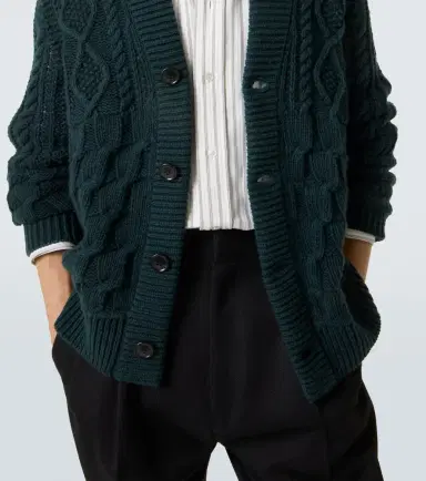 Zegna Cable-knit cashmere cardigan | Thumbnail 4 Zegna Cable-knit cashmere cardigan | Thumbnail 4
