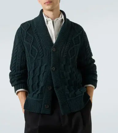 Zegna Cable-knit cashmere cardigan | Thumbnail 5 Zegna Cable-knit cashmere cardigan | Thumbnail 5