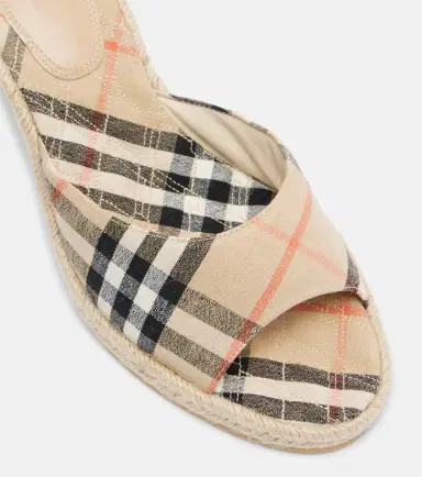 Burberry Check espadrille wedges | Thumbnail 3 Burberry Check espadrille wedges | Thumbnail 3