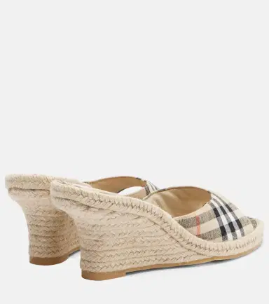 Burberry Check espadrille wedges | Thumbnail 4 Burberry Check espadrille wedges | Thumbnail 4