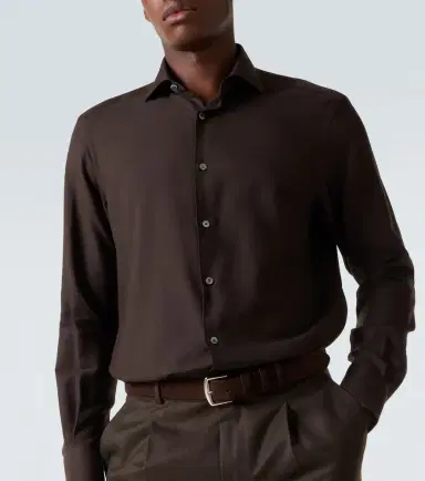 Zegna Cotton and cashmere shirt | Thumbnail 4 Zegna Cotton and cashmere shirt | Thumbnail 4