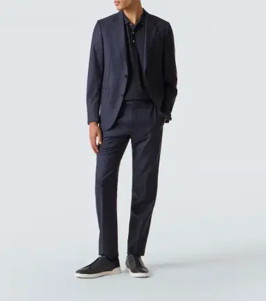 Zegna Cotton and silk polo shirt | Thumbnail 2 Zegna Cotton and silk polo shirt | Thumbnail 2
