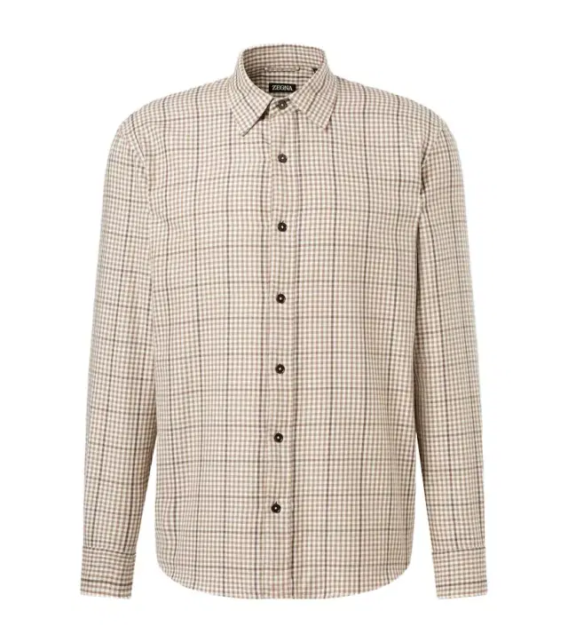 Checked cotton shirt Checked cotton shirt