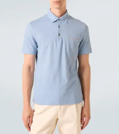 Zegna Cotton piqué polo shirt | Thumbnail 4 Zegna Cotton piqué polo shirt | Thumbnail 4