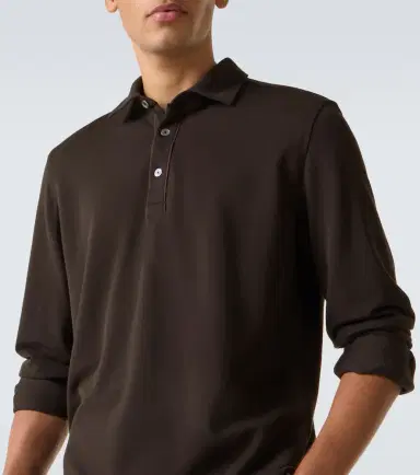Zegna Cotton polo shirt | Thumbnail 4 Zegna Cotton polo shirt | Thumbnail 4