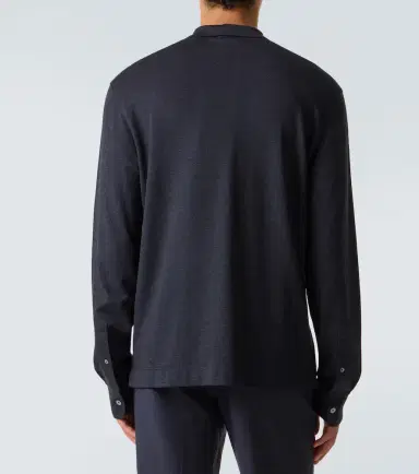 Zegna Cotton and silk polo shirt | Thumbnail 5 Zegna Cotton and silk polo shirt | Thumbnail 5