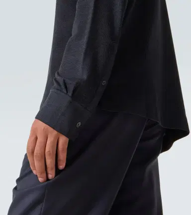 Zegna Cotton and silk polo shirt | Thumbnail 6 Zegna Cotton and silk polo shirt | Thumbnail 6