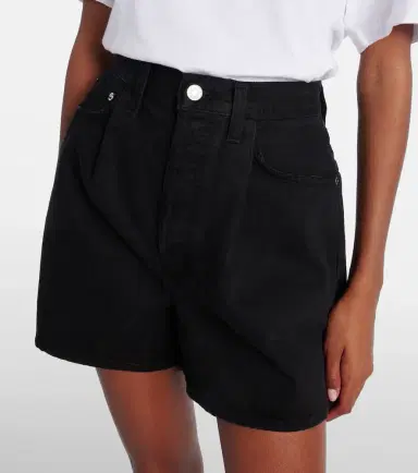 AGOLDE Rhoda pleated high-rise denim shorts | Thumbnail 6 AGOLDE Rhoda pleated high-rise denim shorts | Thumbnail 6