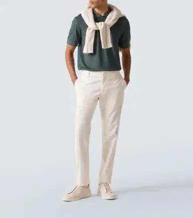 Zegna Cotton and silk polo shirt | Thumbnail 6 Zegna Cotton and silk polo shirt | Thumbnail 6