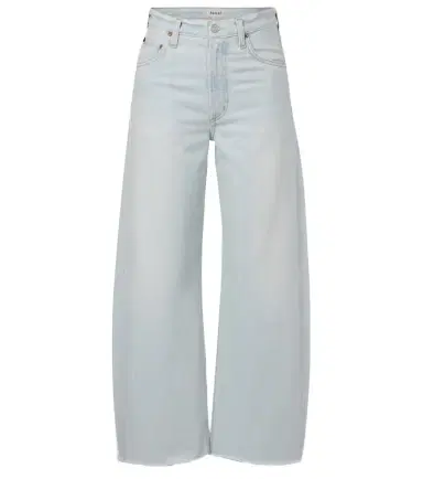 Agolde Low Curve Fray mid-rise barrel-leg jeans | Thumbnail 1 Agolde Low Curve Fray mid-rise barrel-leg jeans | Thumbnail 1