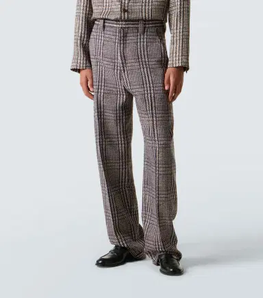 Zegna Prince of Wales check wool straight pants | Thumbnail 2 Zegna Prince of Wales check wool straight pants | Thumbnail 2
