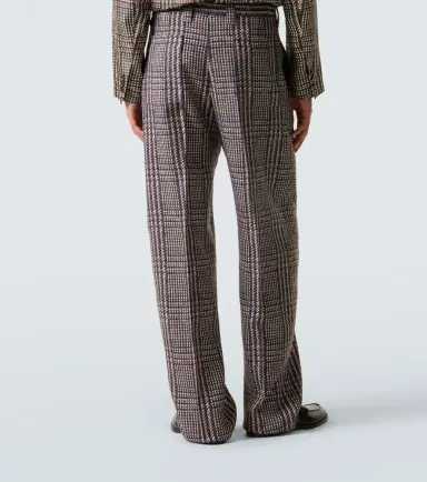 Zegna Prince of Wales check wool straight pants | Thumbnail 5 Zegna Prince of Wales check wool straight pants | Thumbnail 5