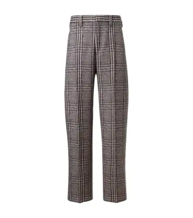Zegna Prince of Wales check wool straight pants | Thumbnail 1 Zegna Prince of Wales check wool straight pants | Thumbnail 1