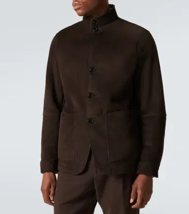 Zegna Il Conte shearling-trimmed suede jacket | Thumbnail 7 Zegna Il Conte shearling-trimmed suede jacket | Thumbnail 7