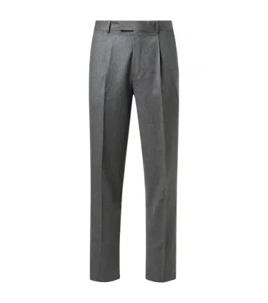 Zegna Wool flannel straight pants | Thumbnail 1 Zegna Wool flannel straight pants | Thumbnail 1