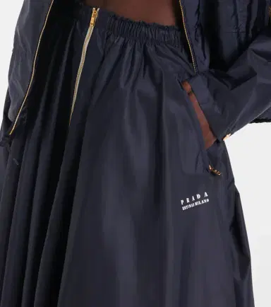 Prada Re-Nylon zip-up midi skirt | Thumbnail 2 Prada Re-Nylon zip-up midi skirt | Thumbnail 2