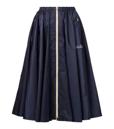 Prada Re-Nylon zip-up midi skirt | Thumbnail 1 Prada Re-Nylon zip-up midi skirt | Thumbnail 1
