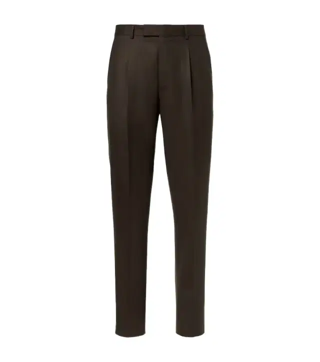 Wool flannel tapered pants Wool flannel tapered pants