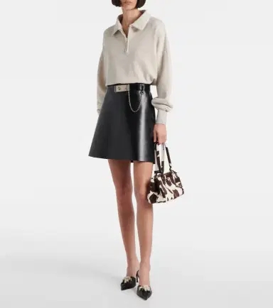 Prada Belted leather mini skirt | Thumbnail 2 Prada Belted leather mini skirt | Thumbnail 2