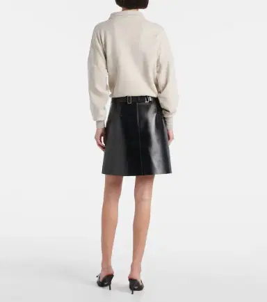 Prada Belted leather mini skirt | Thumbnail 5 Prada Belted leather mini skirt | Thumbnail 5