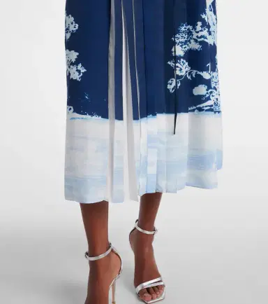 Erdem Belted printed midi dress | Thumbnail 5 Erdem Belted printed midi dress | Thumbnail 5