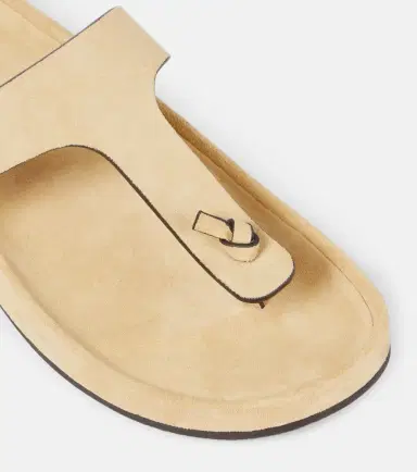 Tory Burch Double T suede thong sandal | Thumbnail 5 Tory Burch Double T suede thong sandal | Thumbnail 5