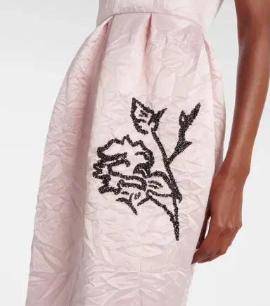 Erdem Embroidered satin gown | Thumbnail 4 Erdem Embroidered satin gown | Thumbnail 4