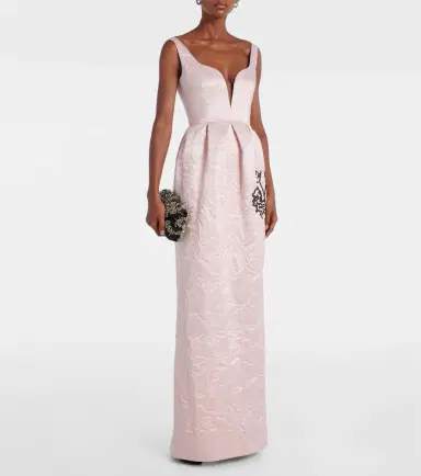 Erdem Embroidered satin gown | Thumbnail 5 Erdem Embroidered satin gown | Thumbnail 5