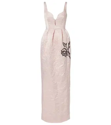 Erdem Embroidered satin gown | Thumbnail 1 Erdem Embroidered satin gown | Thumbnail 1