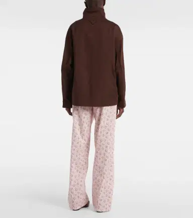 Prada Oversized cotton field jacket | Thumbnail 2 Prada Oversized cotton field jacket | Thumbnail 2