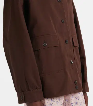 Prada Oversized cotton field jacket | Thumbnail 3 Prada Oversized cotton field jacket | Thumbnail 3