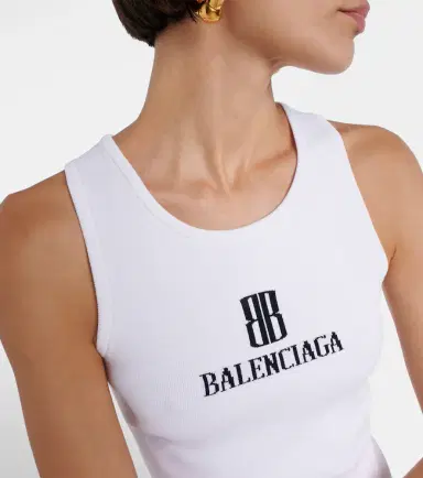 Balenciaga Nano BB knitted tank top | Thumbnail 4 Balenciaga Nano BB knitted tank top | Thumbnail 4
