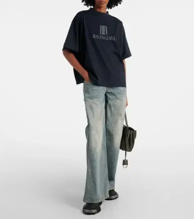 Balenciaga Logo cotton jersey T-shirt | Thumbnail 2 Balenciaga Logo cotton jersey T-shirt | Thumbnail 2